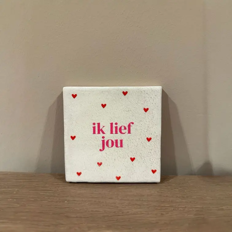 Tegeltje Ik lief jou