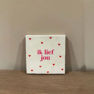 Tegeltje Ik lief jou