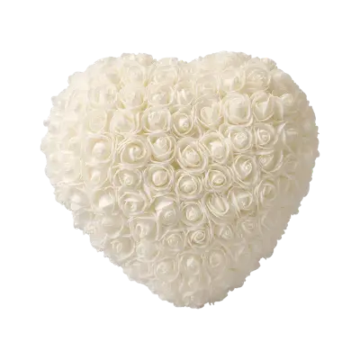 Rozen Hart Wit XL