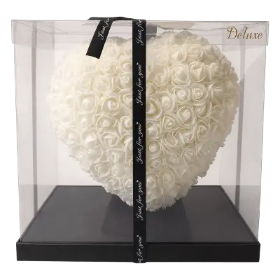 Rozen Hart Wit XL